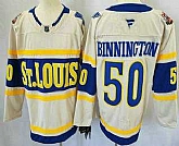 Men's St Louis Blues #50 Jordan Binnington Cream 2025 Winter Classic Authentic Jersey,baseball caps,new era cap wholesale,wholesale hats